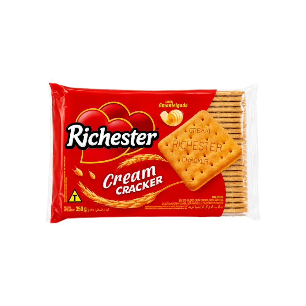 Galletas de crema saladas con sabor a mantequilla Richester (350 g / 12.35 oz) - Imagen 1