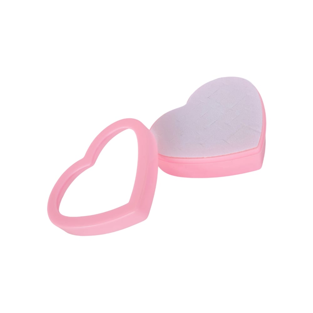 Estuche para anillos en forma de corazón rosado Gutza - Imagen 1