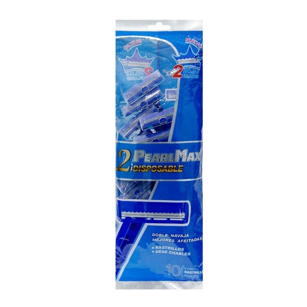 Máquina de afeitar desechable de dos hojas Pearl Max (10 U) - Imagen 1