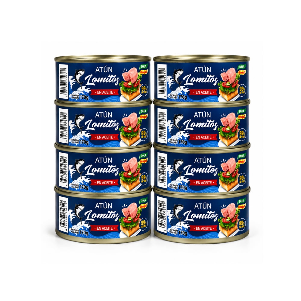 Atún lomitos en aceite Lucy (8 x 170 g / 5.99 oz) - Imagen 1