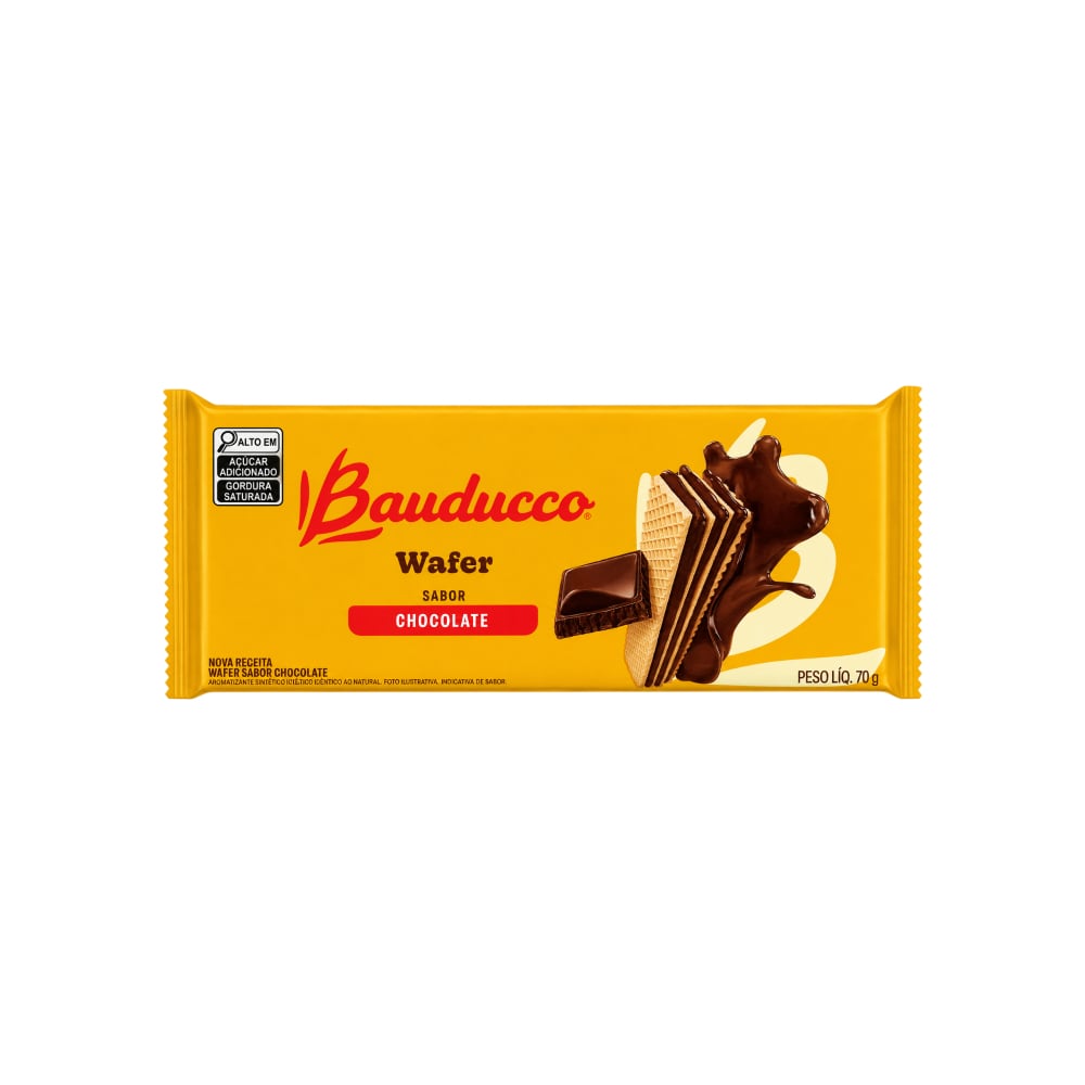Sorbetos rellenos con crema sabor a chocolate Bauducco (70 g / 2.46 oz) - Imagen 1