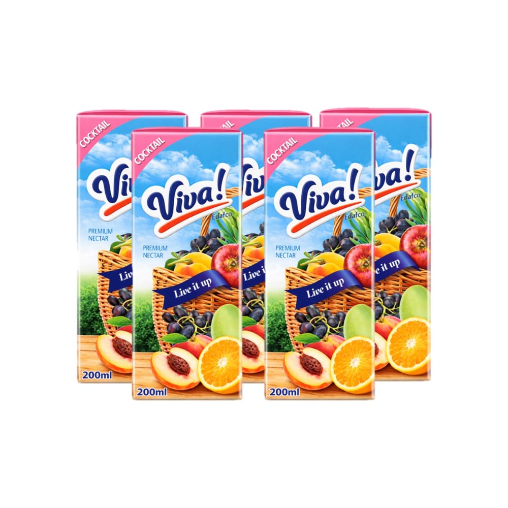 Néctar de cóctel Viva! (5 x 200 ml) - Imagen 1