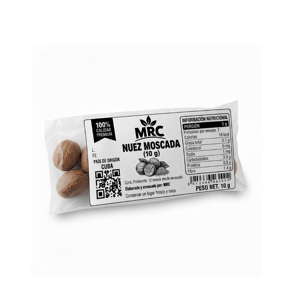 Nuez moscada entera MRC (10 g) - Imagen 1