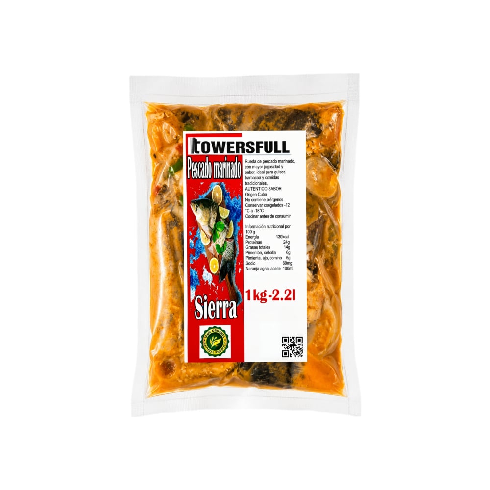 Pescado sierra marinado Towersfull (1 kg / 2.2 lb) - Imagen 1
