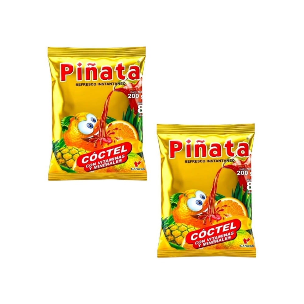 Refresco instantáneo sabor cóctel Piñata (2 x 200 g / 7.05 oz) - Imagen 1