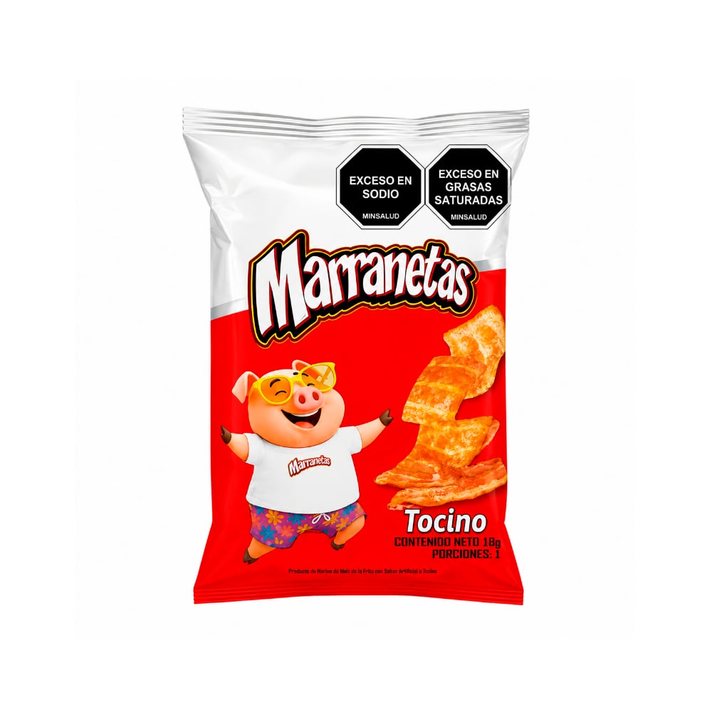 Marranetas sabor a tocino Yolis (18 g) - Imagen 1