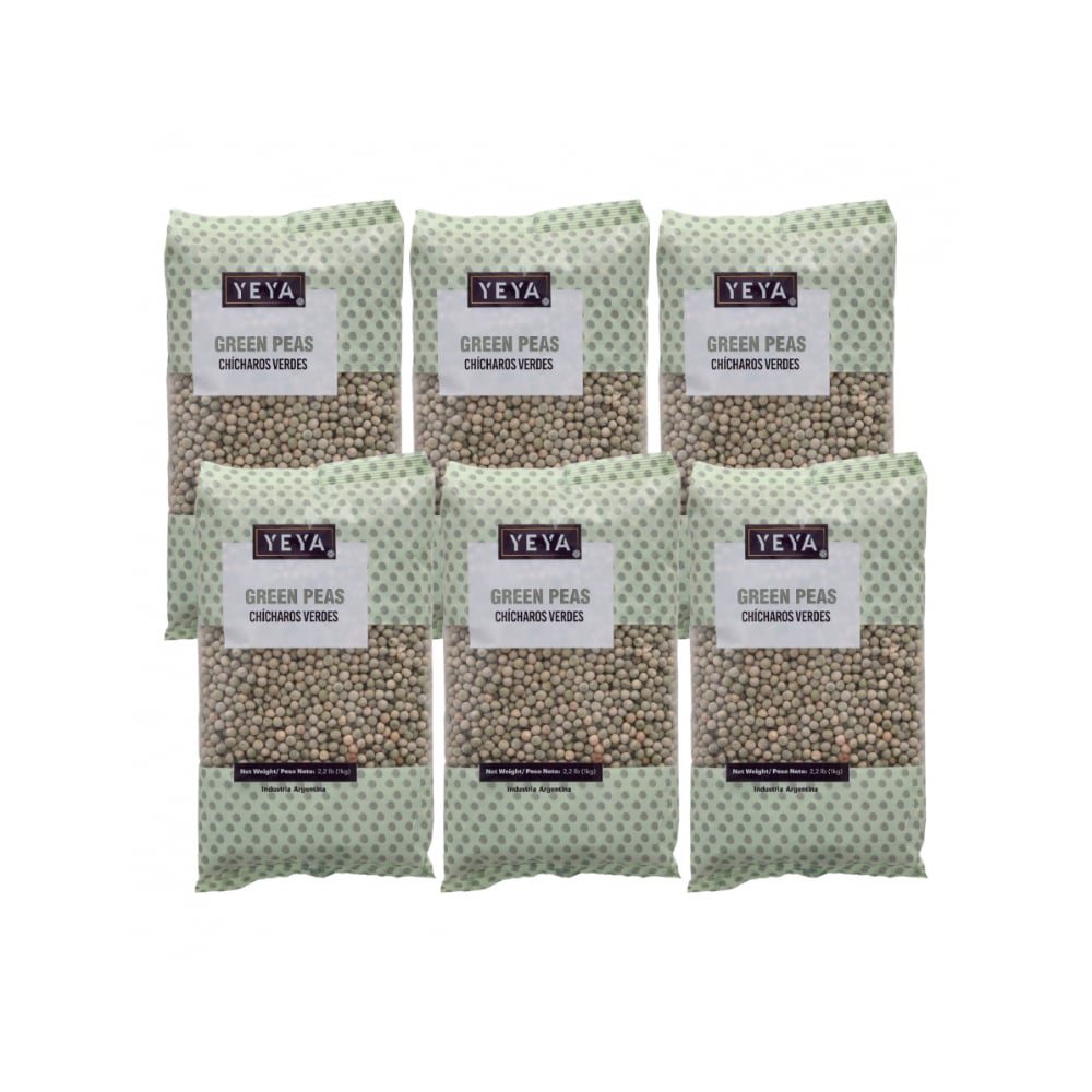 Chícharos verdes YEYA (6 x 1 kg / 2.2 lb) - Imagen 1