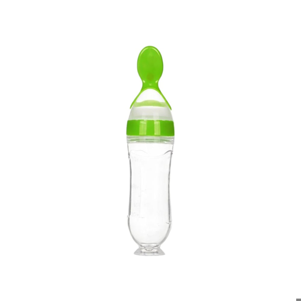 Biberón dosificador para alimentación de bebés – verde Baby Luna - Imagen 1
