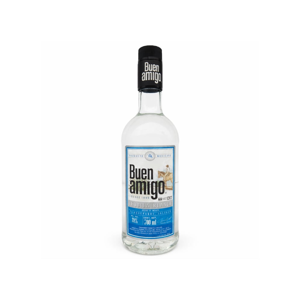 Tequila blanco 38 % vol. Buen Amigo (700 ml) - Imagen 1