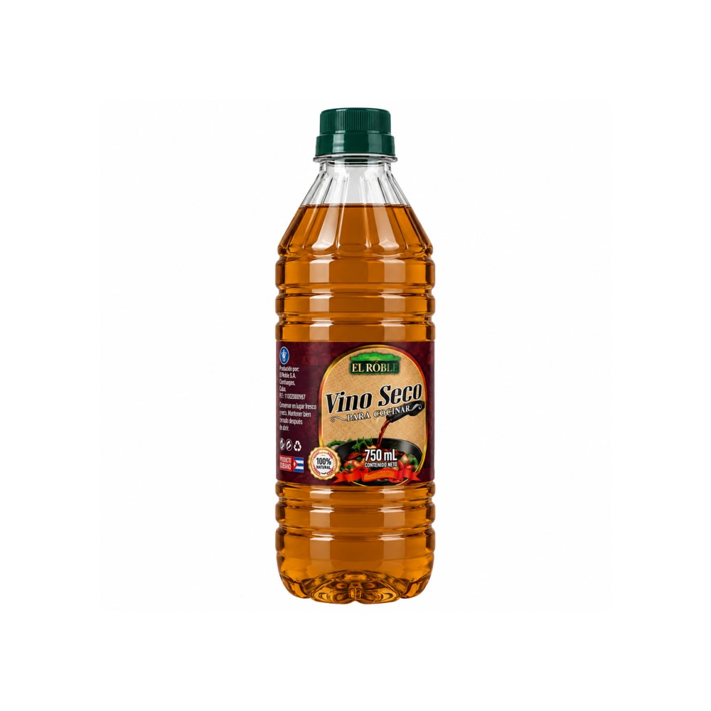Vino seco El Roble (750 ml) - Imagen 1