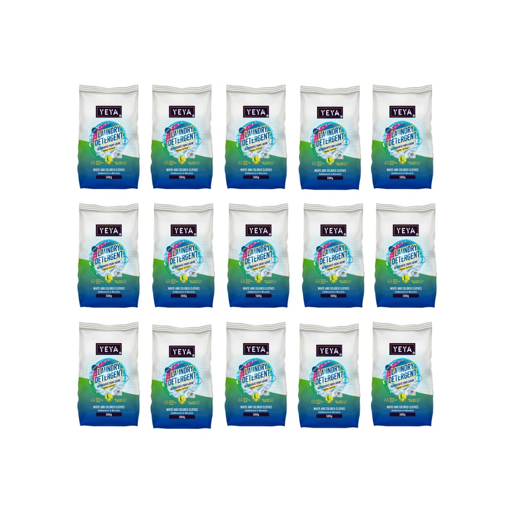 Detergente en polvo con aroma a limón YEYA (15 x 500 g / 1.1 lb) - Imagen 1