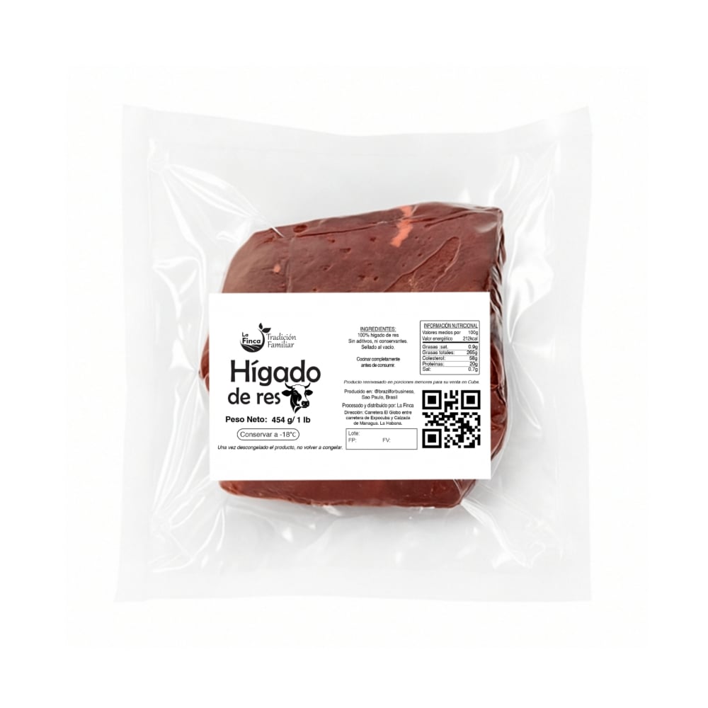 Hígado de res La Finca (454 g / 1 lb) - Imagen 1
