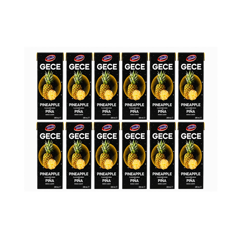 Bebida sabor piña Gece (12 x 200 ml) - Imagen 1