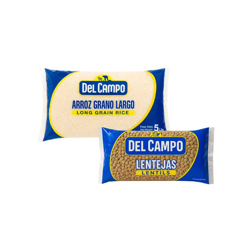 Arroz de grano largo Del Campo + Lentejas Del Campo - Imagen 1