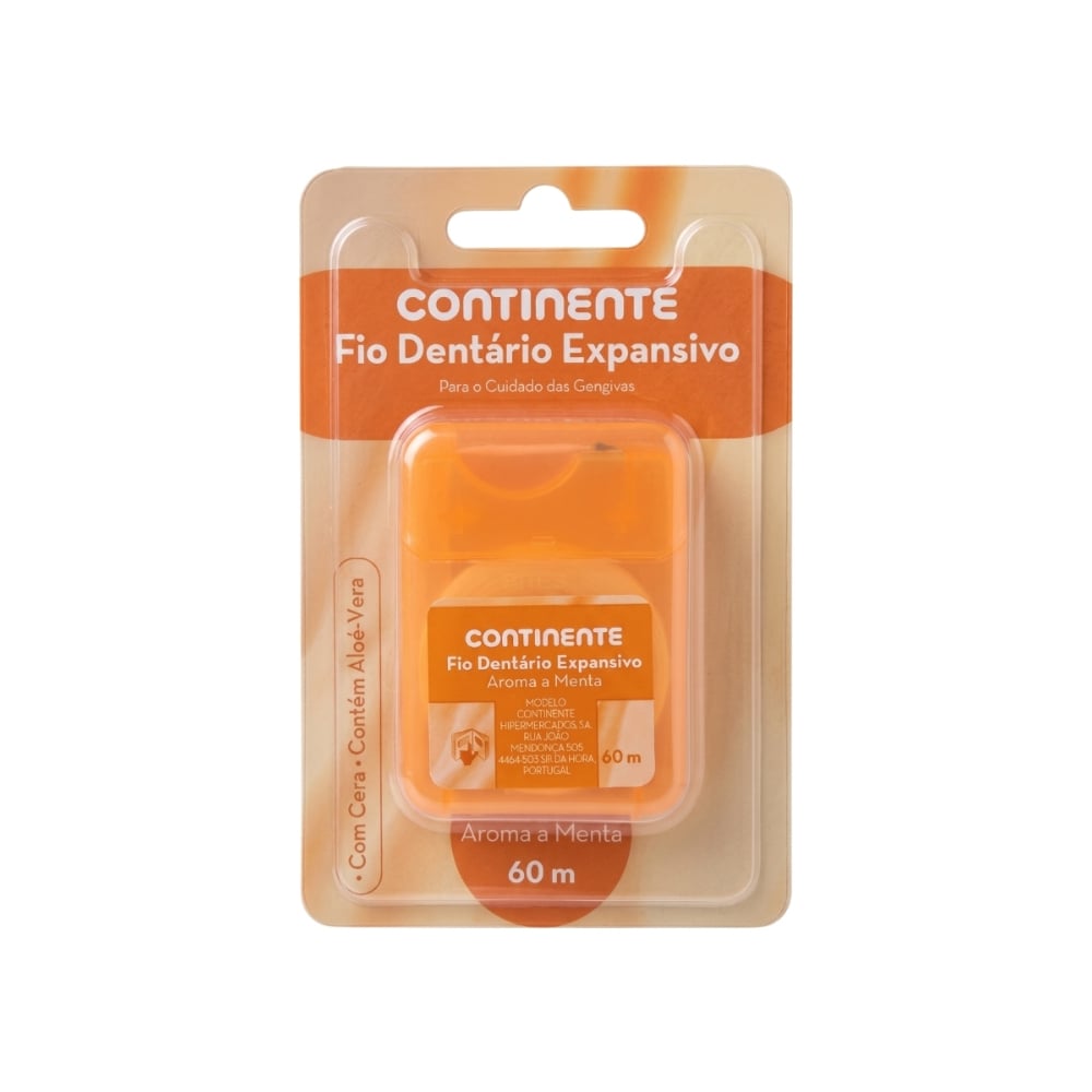 Hilo dental expansible sabor menta Continente (60 m) - Imagen 1