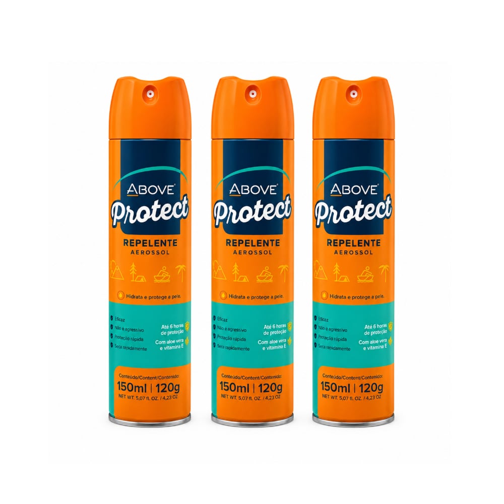 Repelente aerosol Above Protect (3 x 150 ml) - Imagen 1