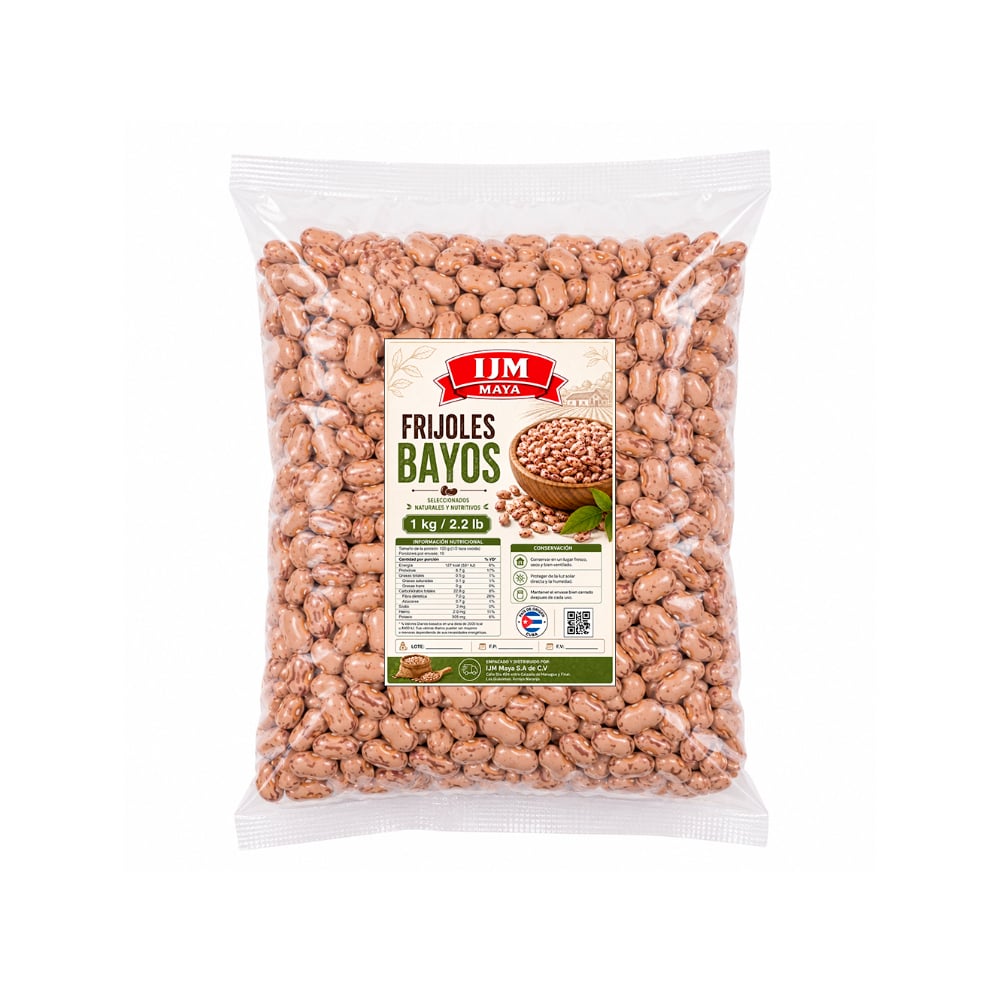 Frijoles bayos IJM Maya (1 kg / 2.2 lb) - Imagen 1