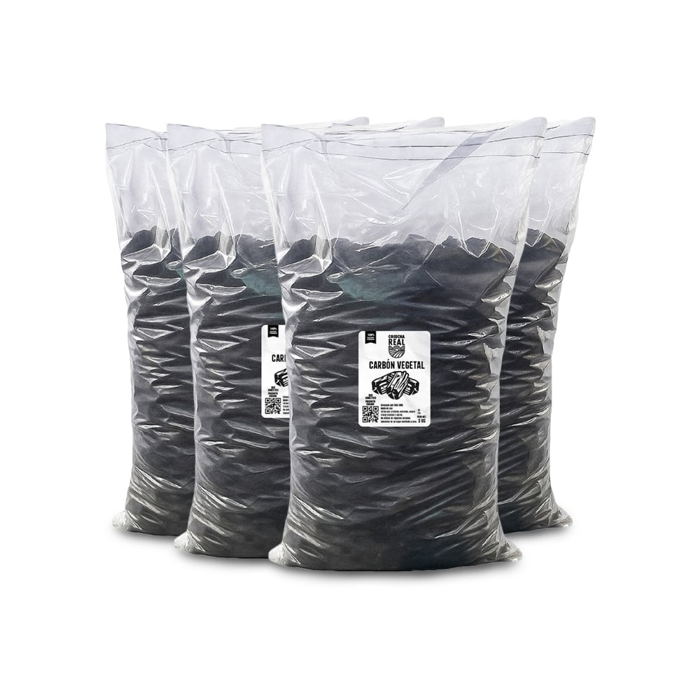 Carbón vegetal Cosecha Real (4 x 3 kg / 6.6 lb) - Imagen 1