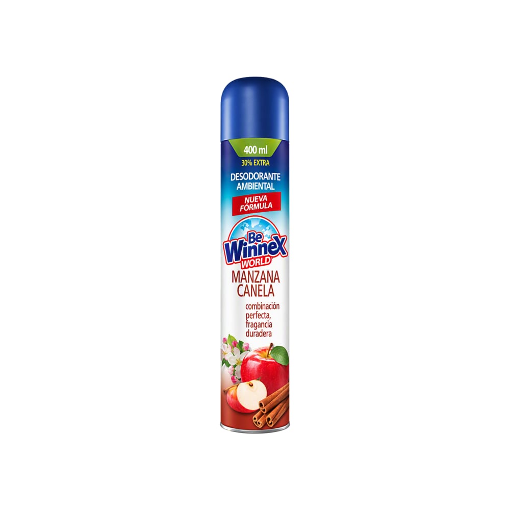 Desodorante ambiental Manzana Canela Be Winnex World (400 ml) - Imagen 1