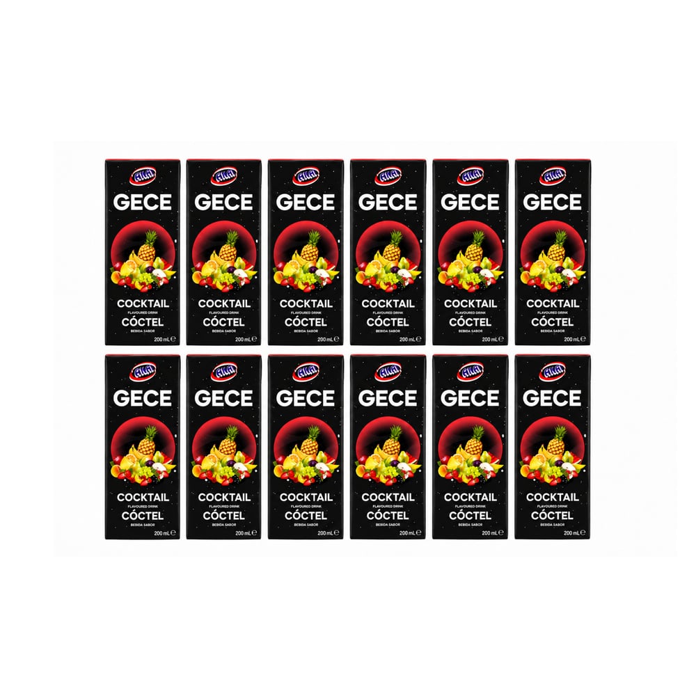 Bebida sabor cóctel Gece (12 x 200 ml) - Imagen 1