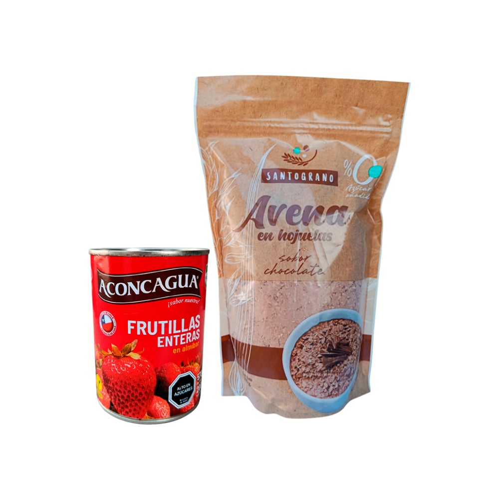 Combo:  Avena Chocolate + Frutillas en conserva - Imagen 1