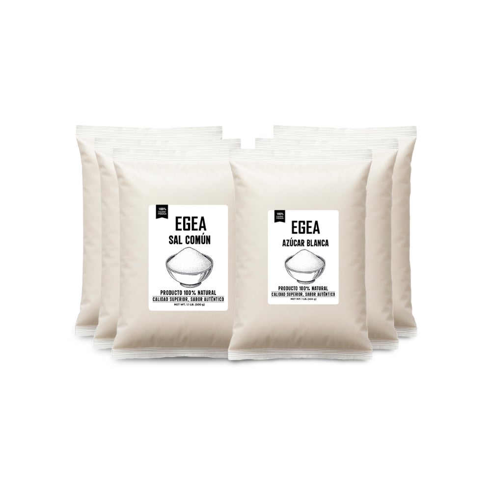 Combo dulce y salado EGEA #2: Sal común + Azúcar blanca - Imagen 1