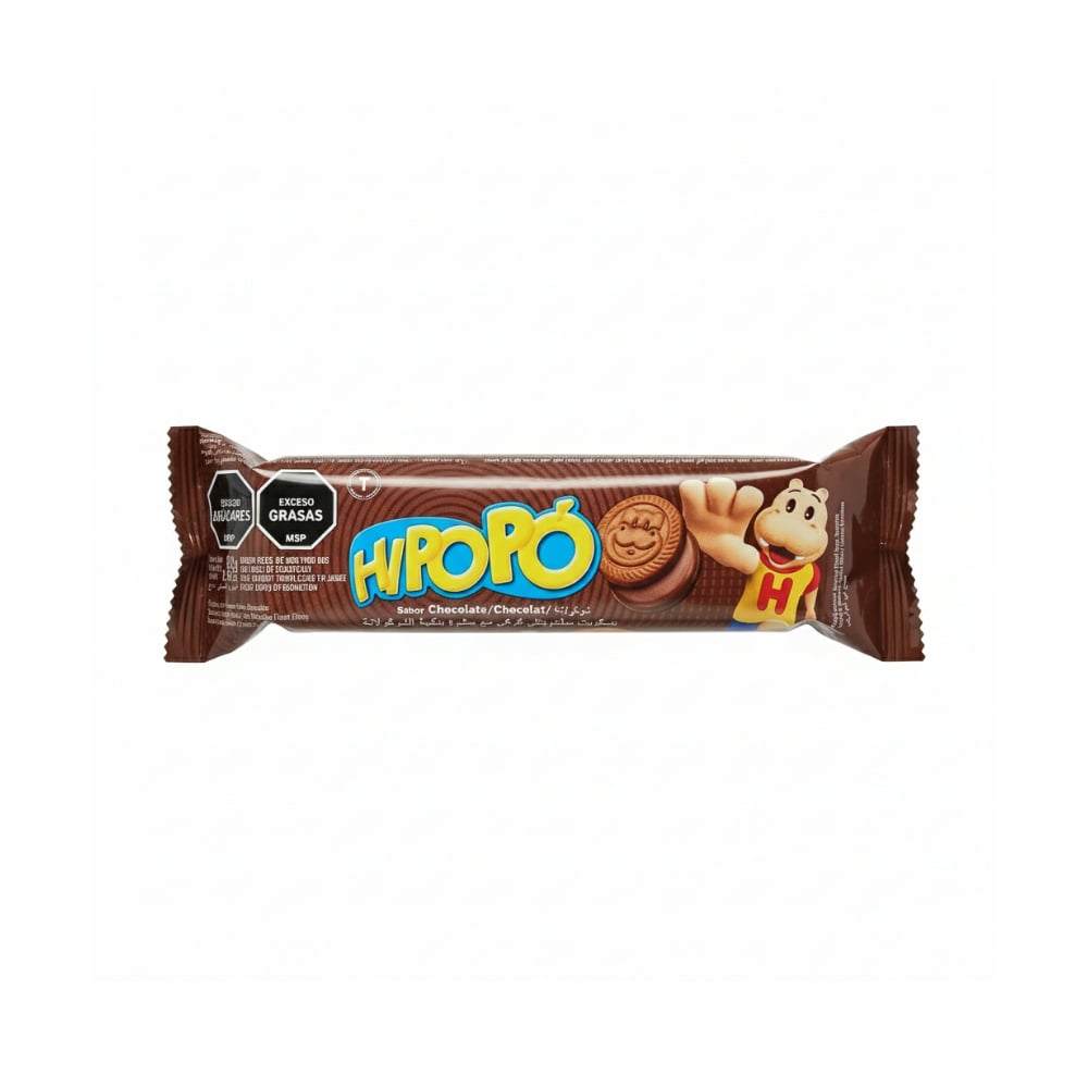Galletas con relleno sabor chocolate Hipopó (80 g / 2.82 oz) - Imagen 1