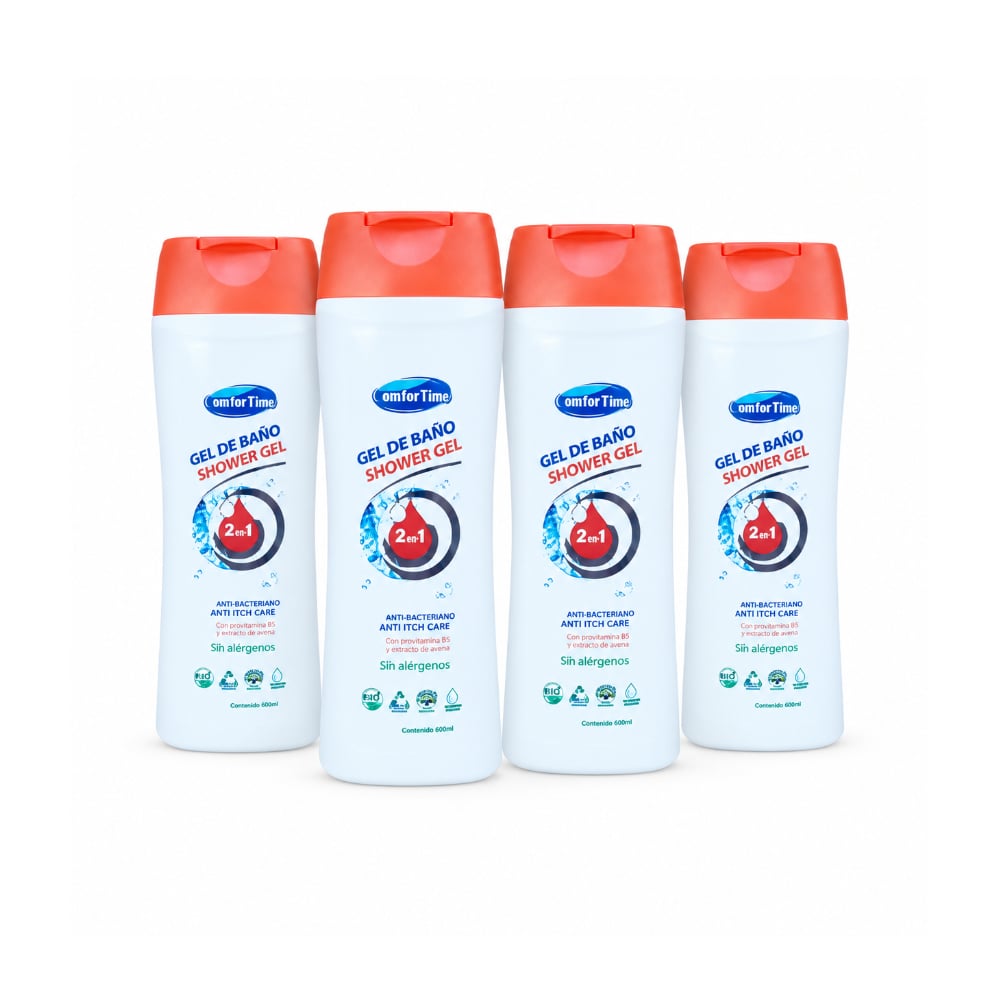 Gel de baño anti-picazón Comfortime (4 x 400 ml) - Imagen 1