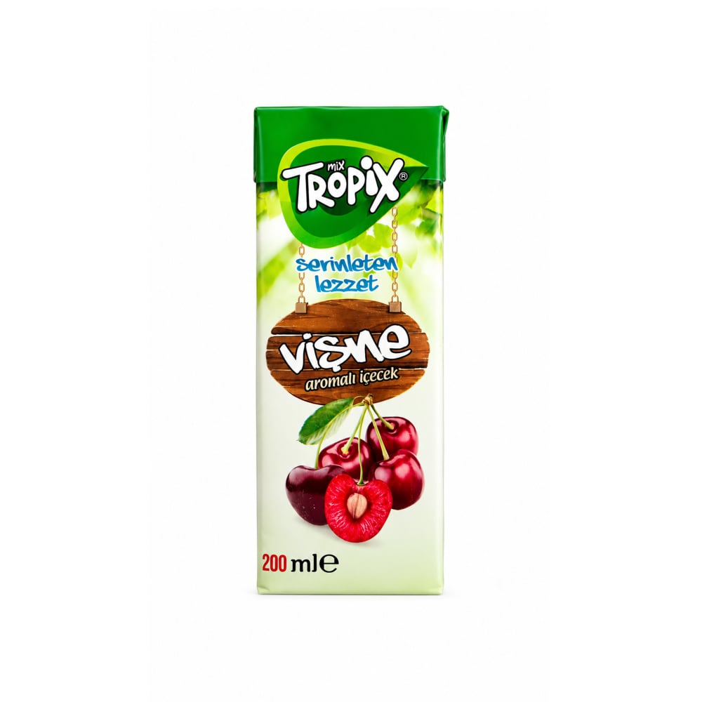 Bebida sabor cereza Tropix (200 ml) - Imagen 1