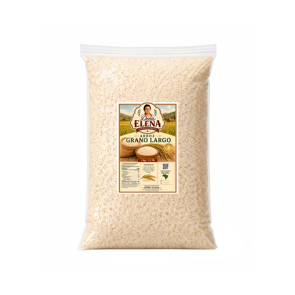 Arroz grano largo Doña Elena (1 kg / 2.2 lb) - Imagen 1
