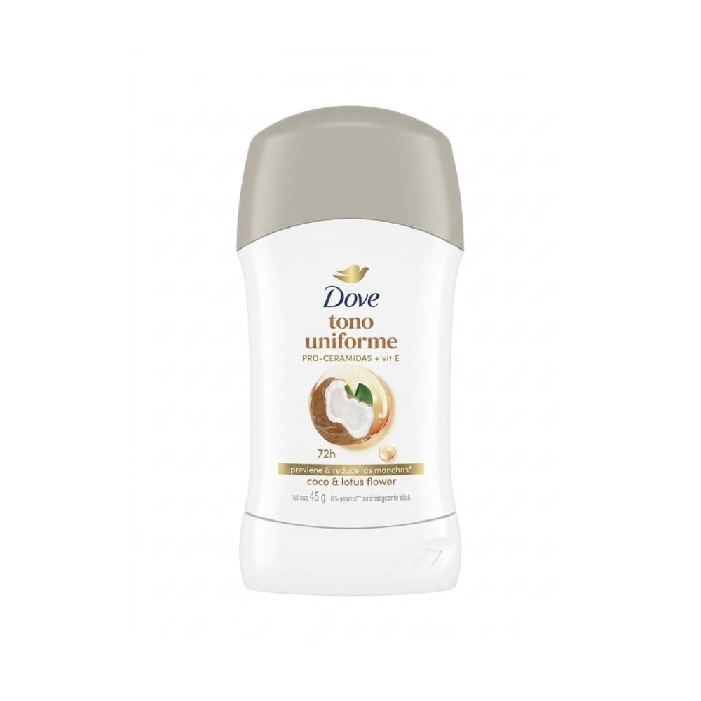 Desodorante antitranspirante en barra 72 h Coco Dove (45 g / 1.59 oz) - Imagen 1