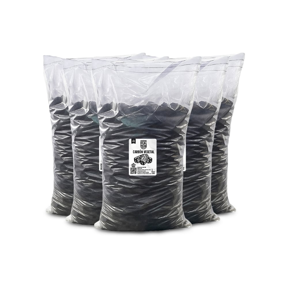 Carbón vegetal Cosecha Real (5 x 5 kg / 11 lb) - Imagen 1