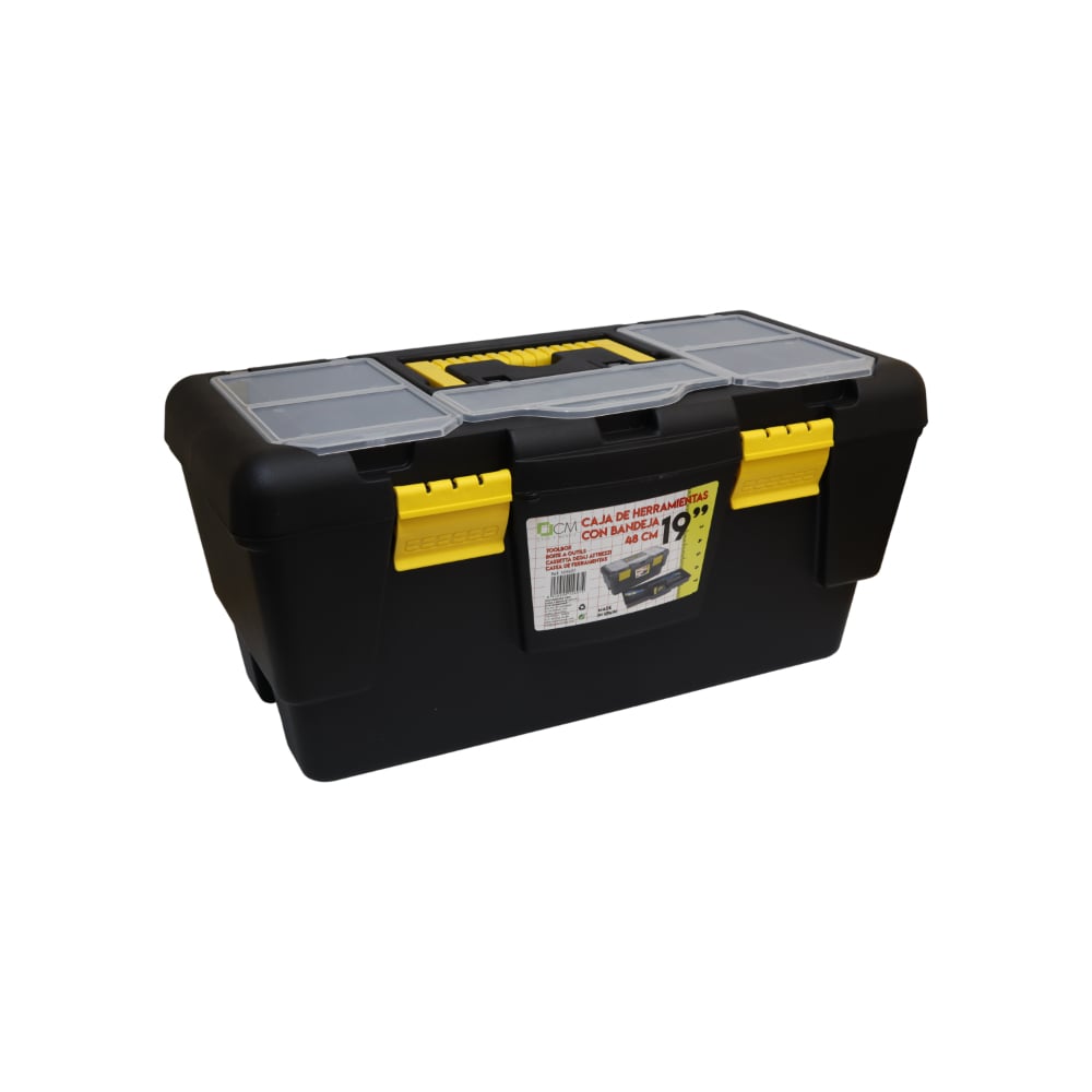 Caja de herramientas de plástico con bandeja de 19" Casa y Menaje - Imagen 1