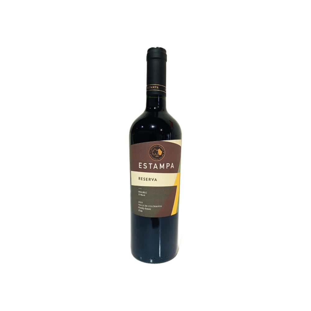 Vino tinto Reserva - Malbec Syrah Estampa (750 ml) - Imagen 1