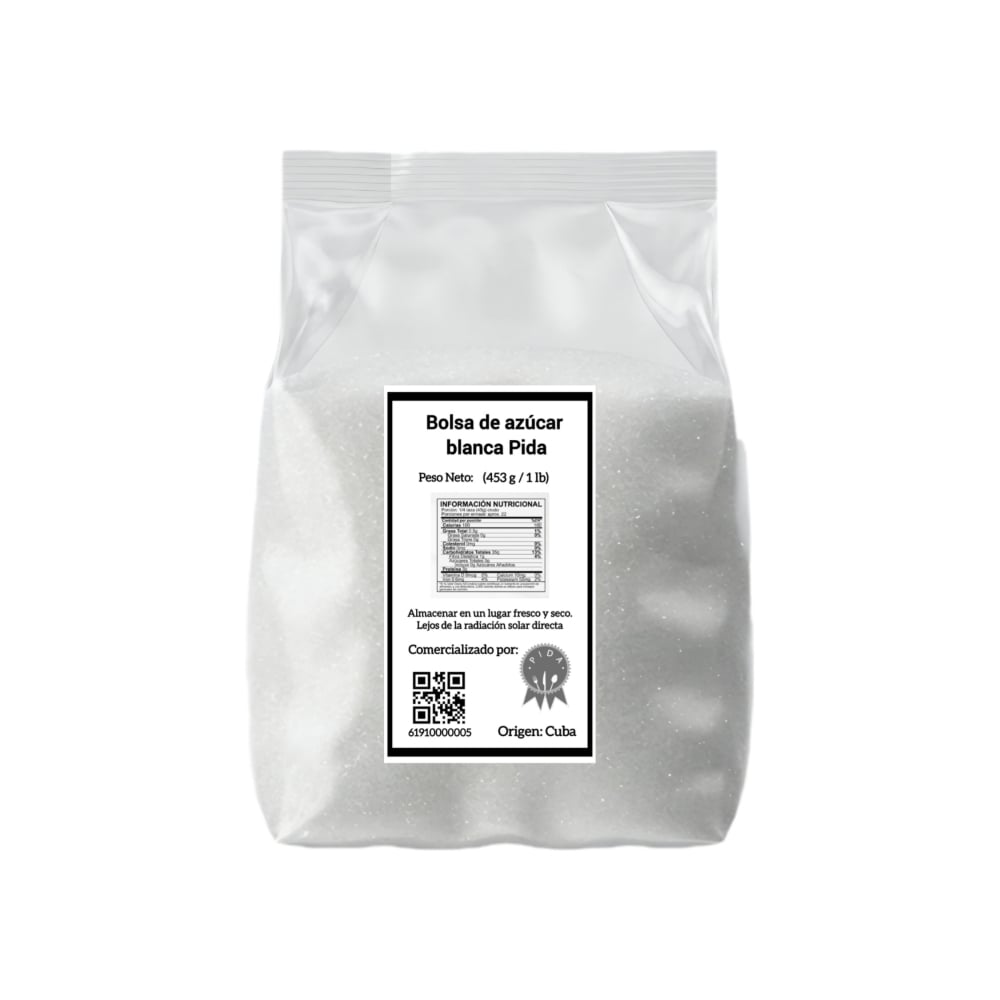 Azúcar blanca Pida (453.5 g / 1 lb) - Imagen 1