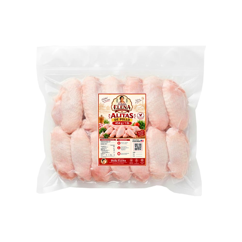 Alitas de pollo Doña Elena (454 g / 1 lb) - Imagen 1