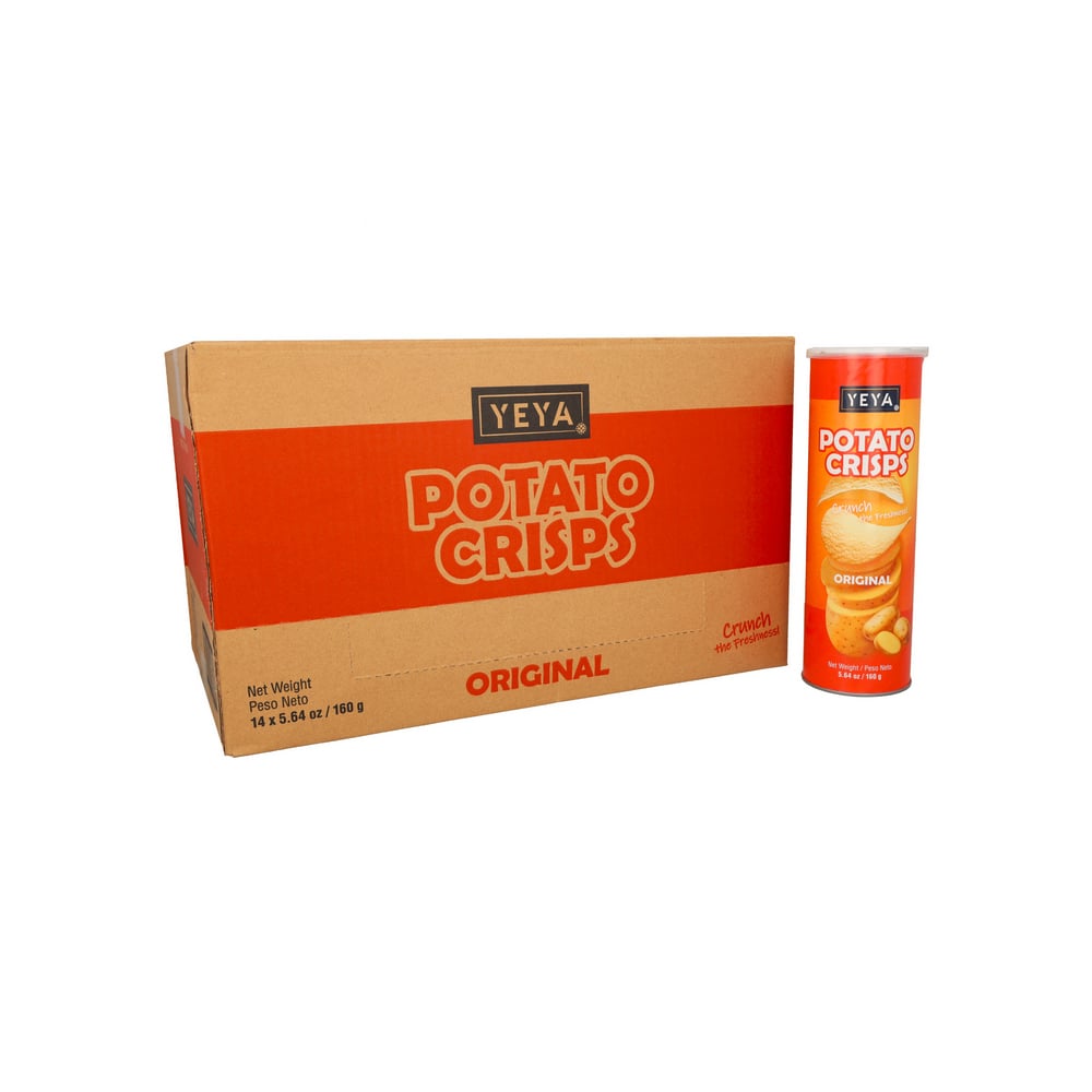 Papas fritas crujientes sabor original YEYA (14 X 160 g / 5.64 oz) - Imagen 1