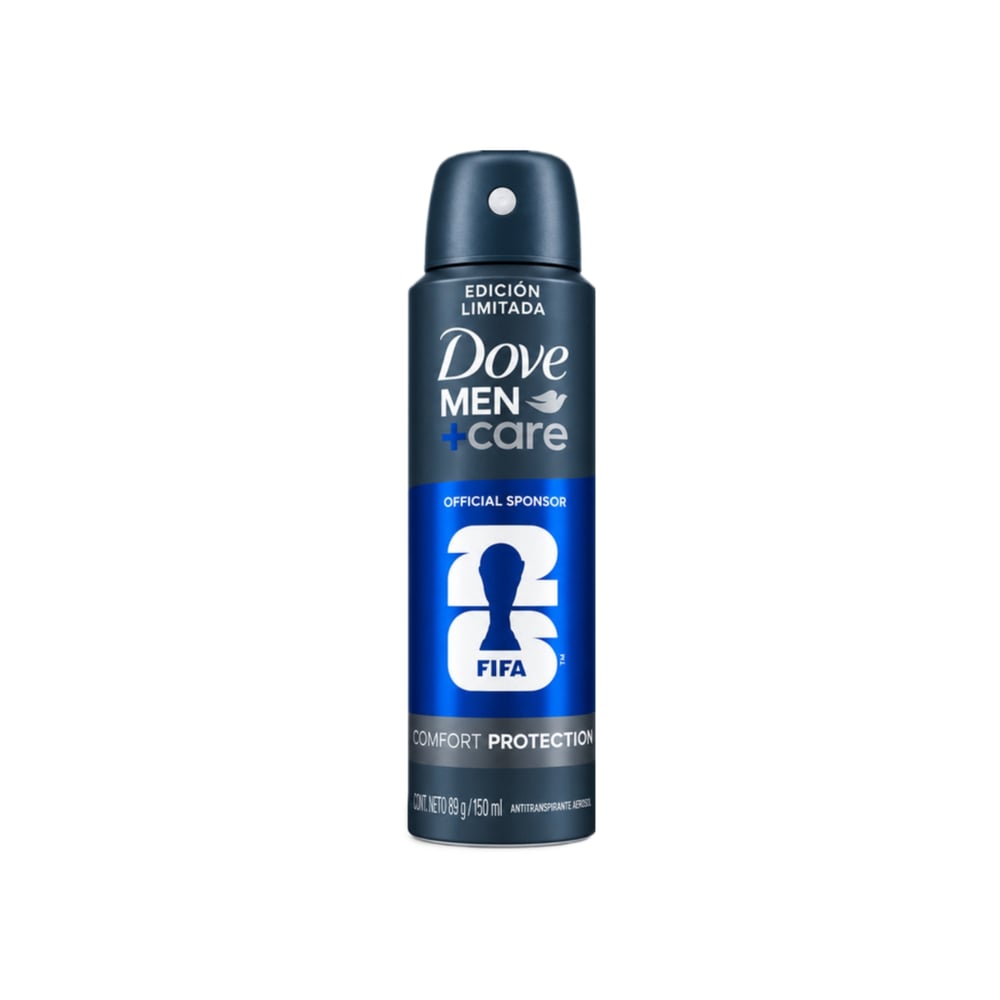 Desodorante antitranspirante en aerosol Dove Men+Care Comfort Protection Edición Limitada FIFA (150 ml) - Imagen 1