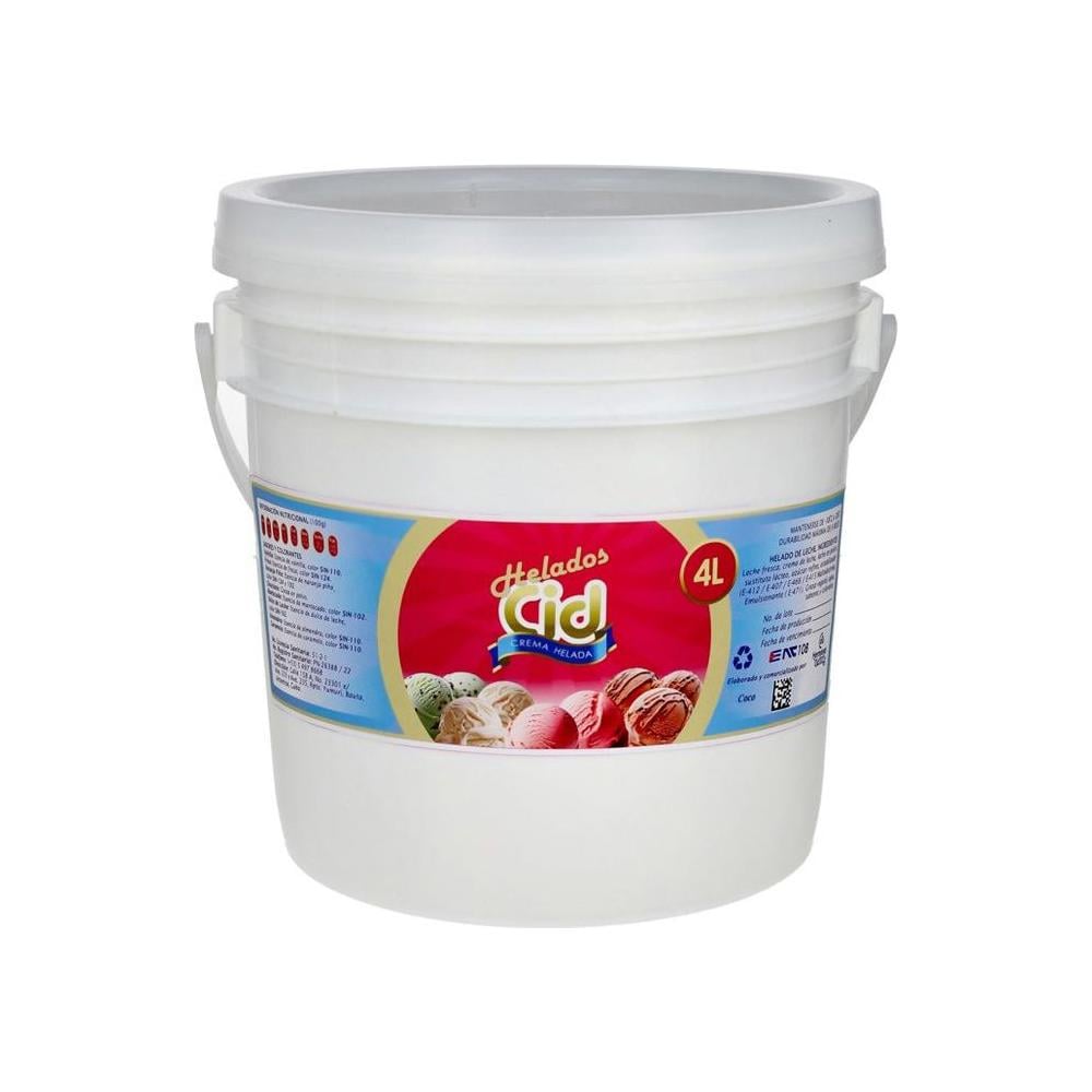 Helado sabor coco CID (4 L) - Imagen 1