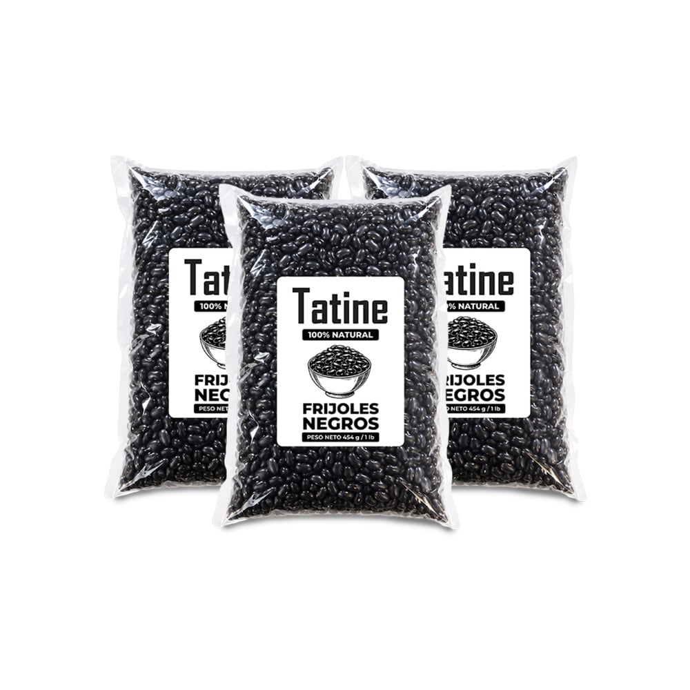 Frijoles negros Tatine (3 x 454 g / 1 lb) - Imagen 1