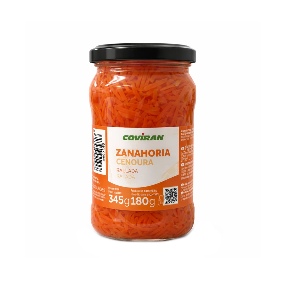 Zanahoria rallada Coviran (345 g / 12.17 oz) - Imagen 1