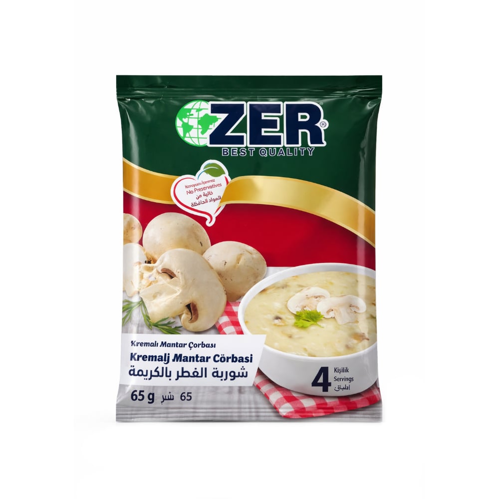 Sopa cremosa de champiñones Zer (65 g / 2.29 oz) - Imagen 1