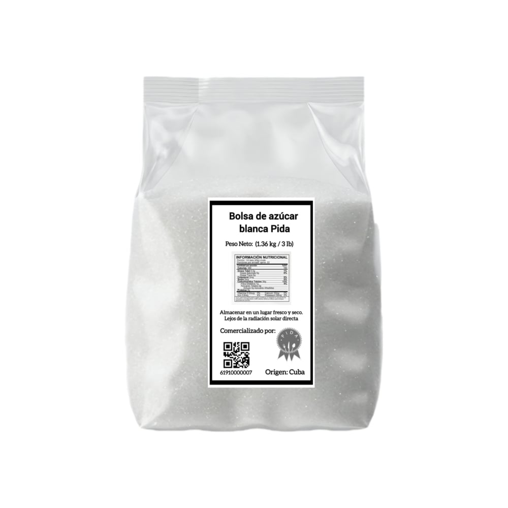 Azúcar blanca Pida (1.36 kg / 3 lb) - Imagen 1