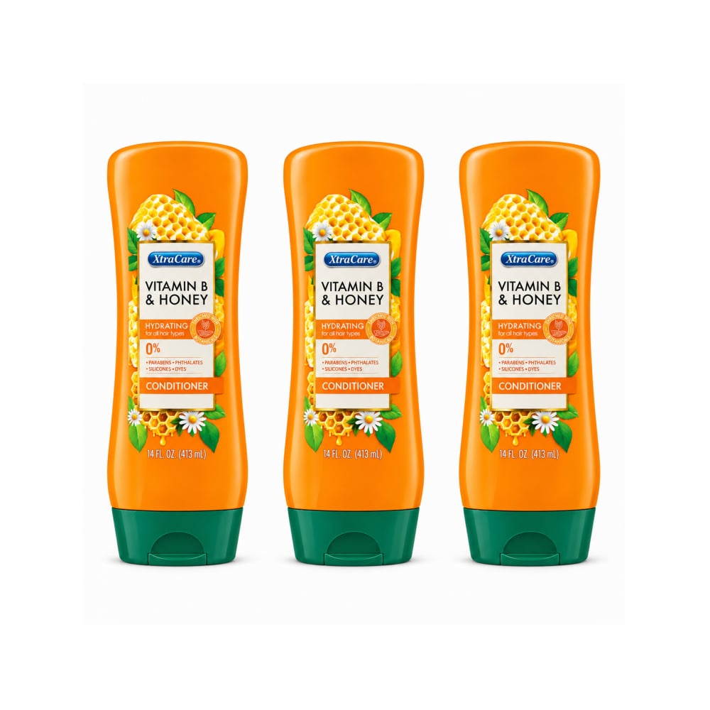 Acondicionador hidratante con vitamina B y miel XtraCare (3 x 413 ml) - Imagen 1