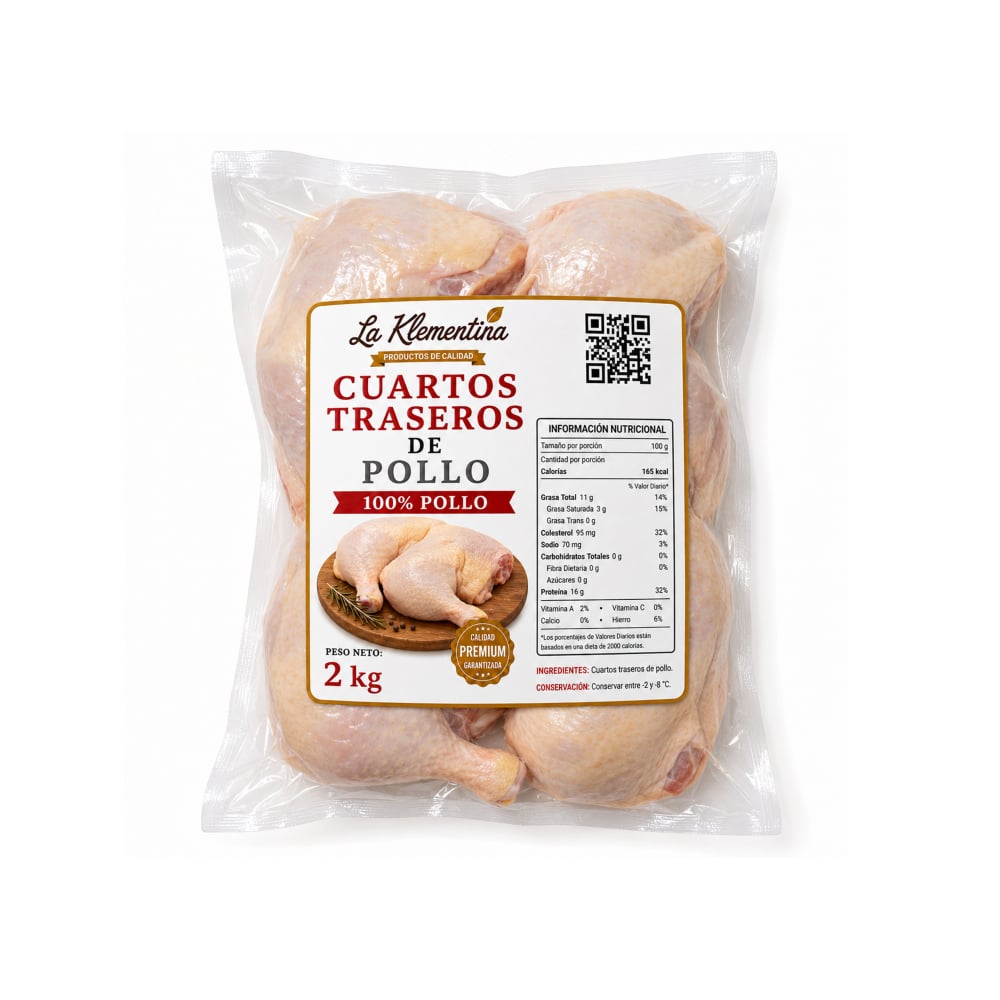 Cuartos traseros de pollo La Klementina (2 kg / 4.4 lb) - Imagen 1