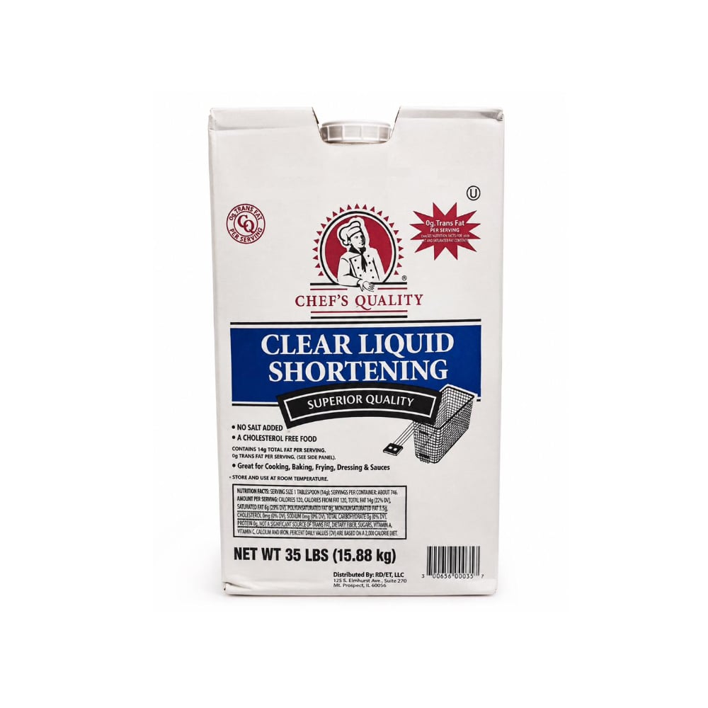 Manteca vegetal líquida transparente Chef´s Quality (15.88 kg / 35 lb) - Imagen 1