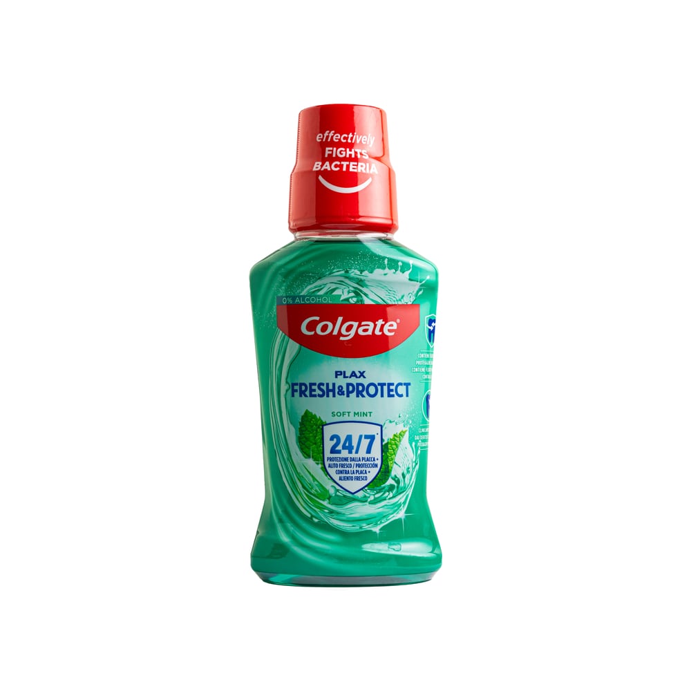 Enjuague bucal Plax Fresh & Protect menta suave Colgate (250 ml) - Imagen 1
