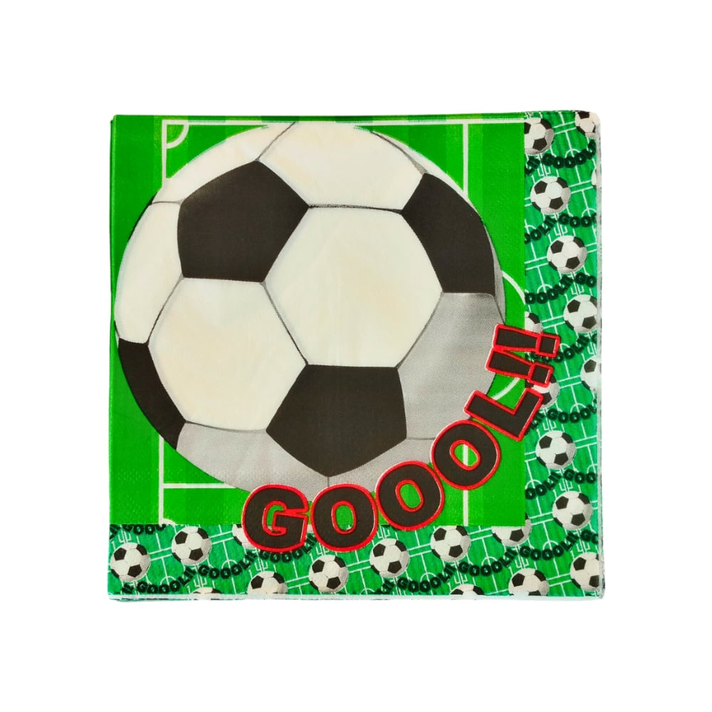 Servilleta para fiesta fútbol Tiara (20 U) - Imagen 1