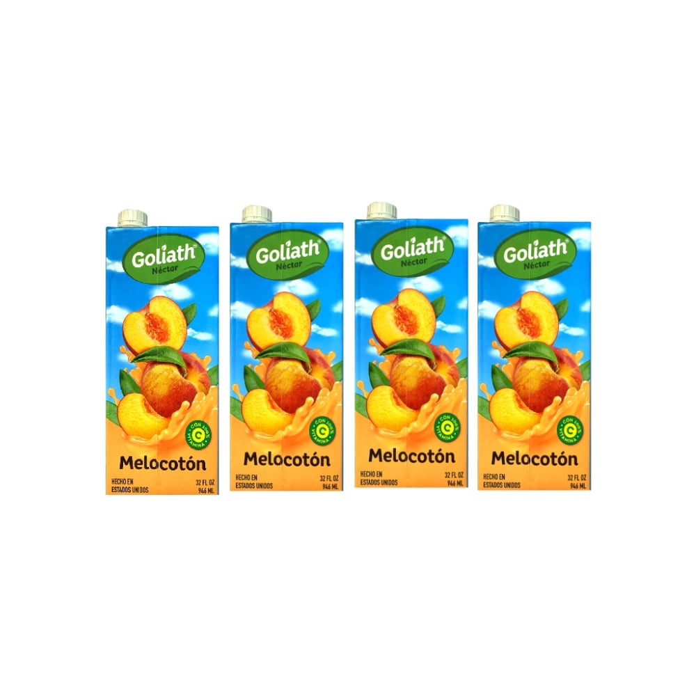 Jugo de melocotón Goliath (4 x 946 ml / 32 fl oz) - Imagen 1
