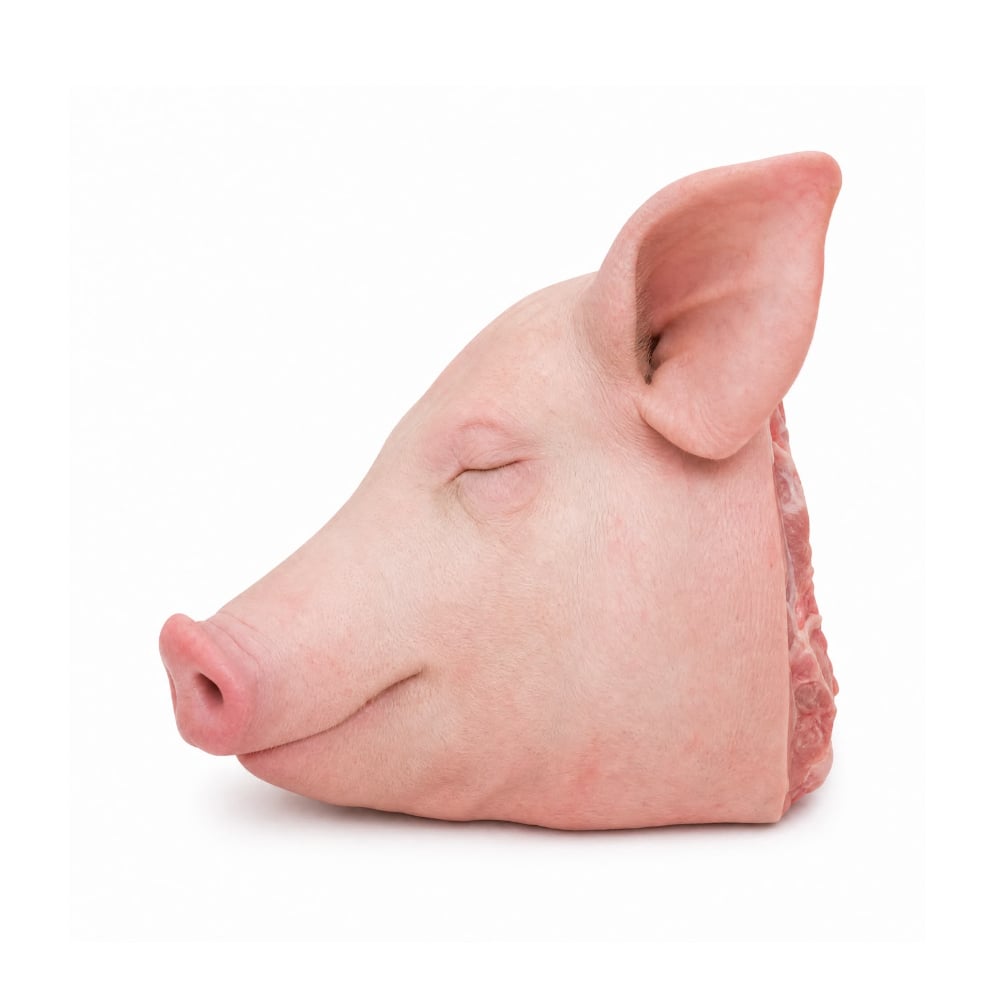 Mitad de cabeza de cerdo Yunque (2.5 kg / 5.5 lb) - Imagen 1